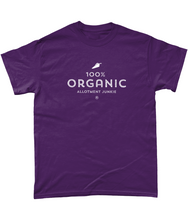 Load image into Gallery viewer, T-Shirt - Allotment Junkie - '100% ORGANIC' - Branded: Unisex Coloured Tee - Gildan Heavy Cotton