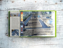 Load image into Gallery viewer, Double page spread showing page content of Lost the Plot allotment book by allotment junkie
