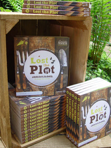 Lost the Plot allotment book and allotment guide display stand