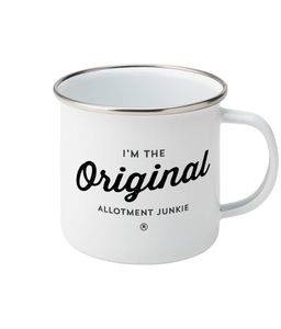 Enamel Mug - Allotment Junkie - Branded: 'I'm the Original'