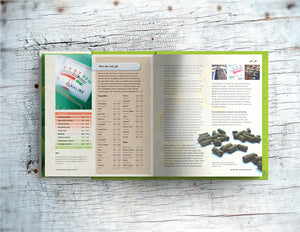 Double page spread showing page content, testing the soil pH, of Lost the Plot allotment book by allotment junkie